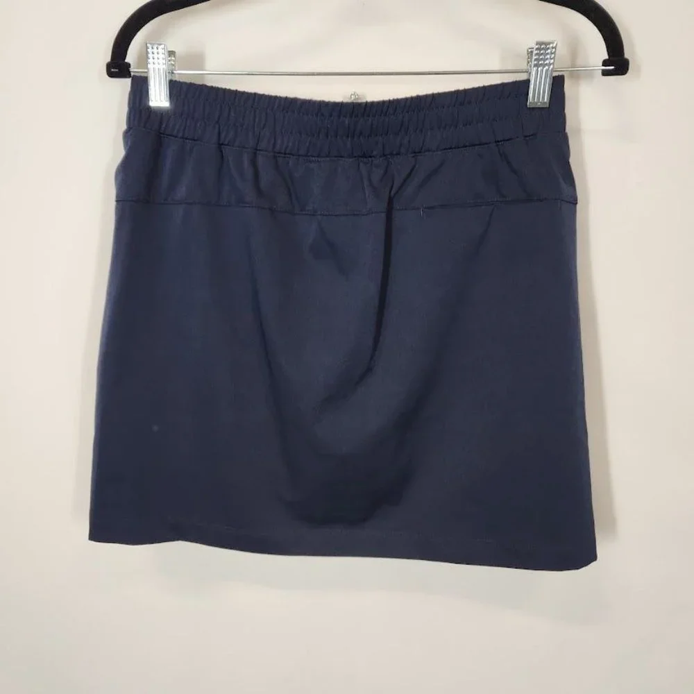 Lady Hagen Women's 16” Perforated Golf Skort in Dark Navy - Size Small‎